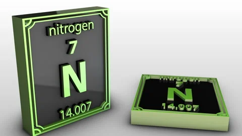 Periodic Table Of Elements - Nitrogen - N Stock Footage 155204382