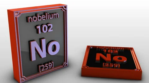 Periodic Table Of Elements - nobelium - No Stock Footage 205208845