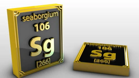 Periodic Table Of Elements - seaborgium - Sg Stock Footage 155204804