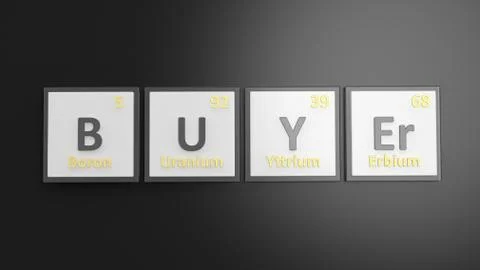 Periodic table of elements symbols used to form word Access, isolated on blac Stock Illustration