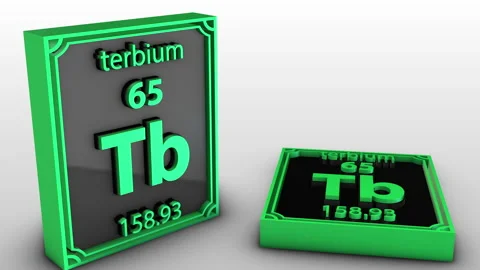 Periodic Table Of Elements - terbium - Tb Stock Footage 205209512