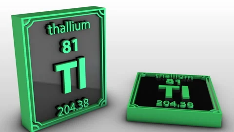 Periodic Table Of Elements - thallium - Tl Vídeos de archivo 205209529