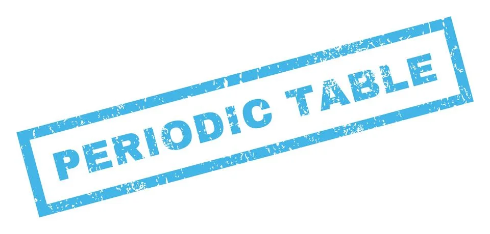 Periodic Table Rubber Stamp Stock Illustration