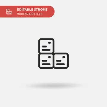 Periodic Table Simple vector icon. Illustration symbol design template for we Stock Illustration