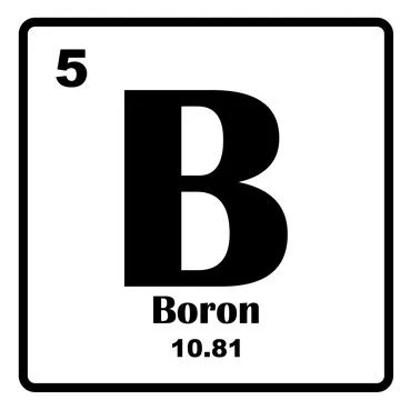 Periodical boron element icon Stock Illustration