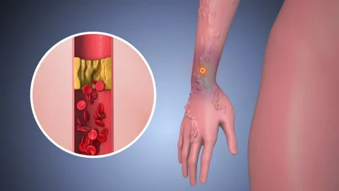 Peripheral with blockage on hand Stock Footage 267854834