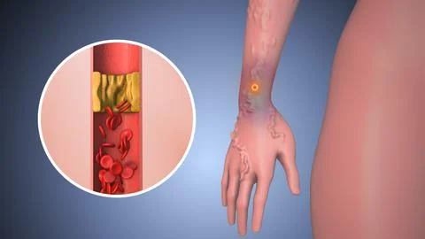 Peripheral with blockage on hand Stock Illustration