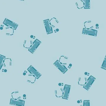 Peripheral setup repair computer glyph vector seamless pattern イラスト素材