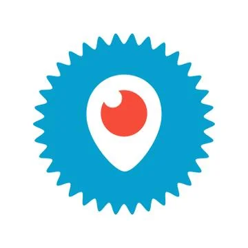 Periscope logo. Periscope is made by Twitter. Periscope live video broadcast  스톡 일러스트