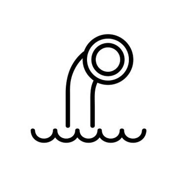 Periscope submarine icon vector. Isolated contour symbol illustration Illustration