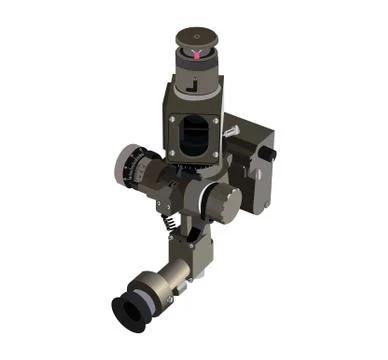 Periscope on white background Illustrazione stock