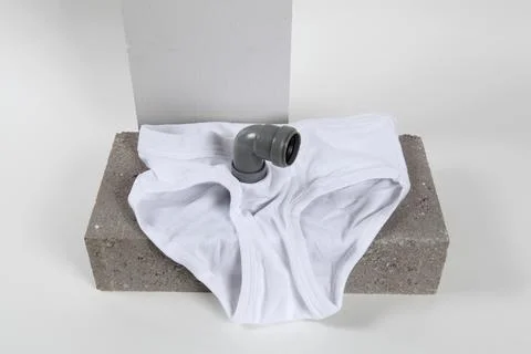Periscope y-front white Stock Photos