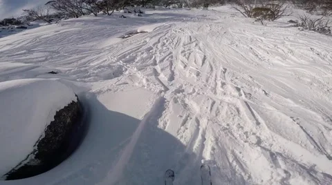 Perisher Powder Skiing Video stock 67682679