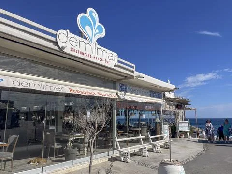 Perissa Beach Foto stock