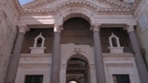 The Peristyle of Diocletian's Palace, Split Stock Footage 83767350