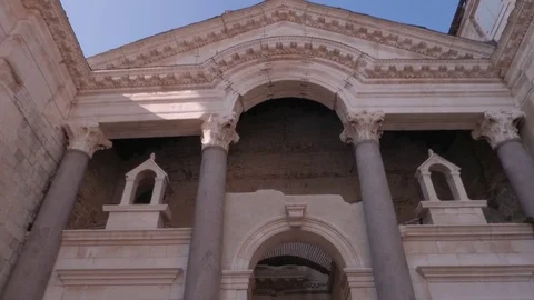 The Peristyle of Diocletian's Palace, Split Stock Footage 83767610