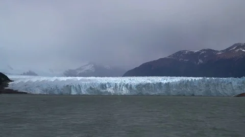 Perito Moreno Glacier from lake surface Stock Footage 73224486