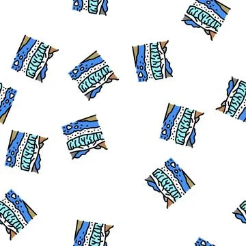 Perito moreno glacier vector seamless pattern 스톡 일러스트