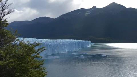 Perito Moreno at sunset 4K Stock Footage 112539913