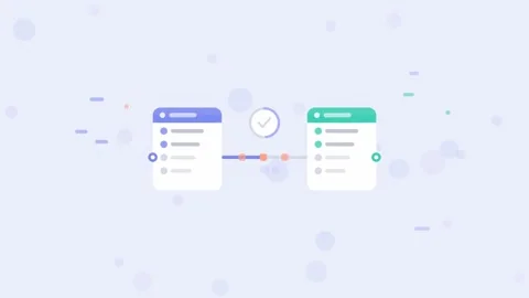 Periwinkle API Integrations Flat Design Seamless Loop Animated Background For Stock Footage 342459171