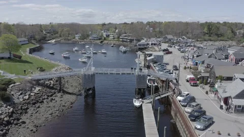 PerkinsCove-from-Bridge Stock Footage 155169807
