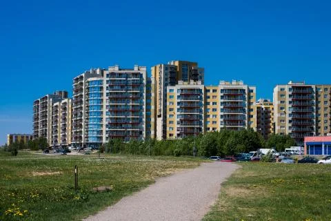 Perkunkiemis district Stock Photos