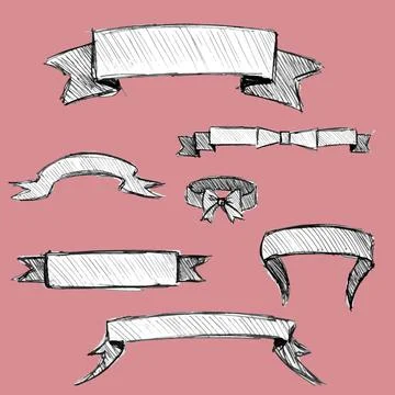 Perky ribbons Illustrazione stock