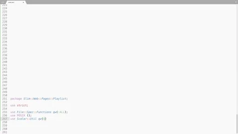 Perl Programming Language Source Code Typing Effect. Perl Programmer Ticker C Stock Footage 147966237
