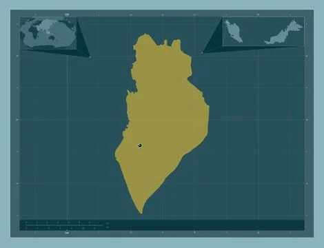 Perlis, Malaysia. Solid color shape 스톡 일러스트