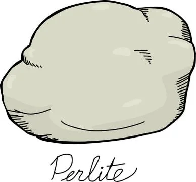 Perlite rock drawing Stock Illustration