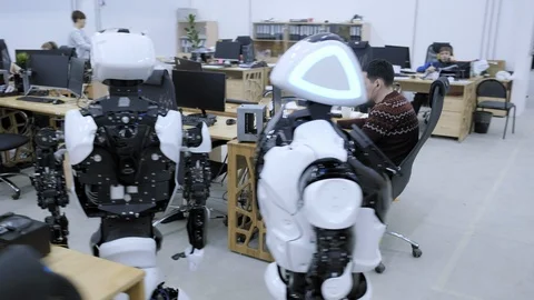 PERM RUSSIA - 13.12.2018: A group of software engineers create software code for Stock Footage 101561098