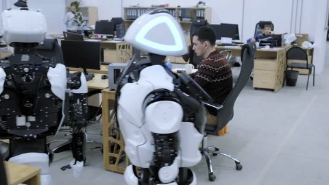 PERM RUSSIA - 13.12.2018: A group of software engineers create software code for Stock Footage 101561357