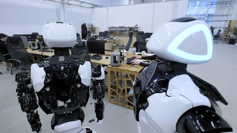 PERM RUSSIA - 13.12.2018: A group of software engineers create software code for Stock Footage 101561879