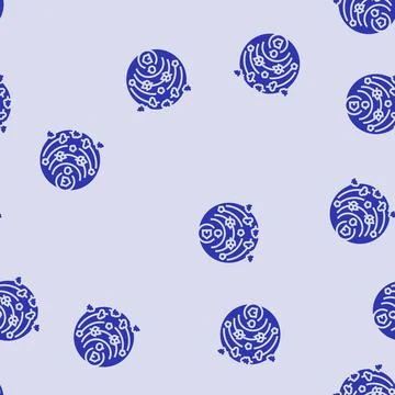 Permaculture environmental glyph seamless pattern Stock Illustration