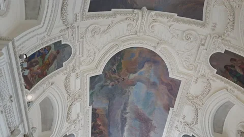 Permanent and temporary exhibitions in the Petit Palais Stock Footage 218291100