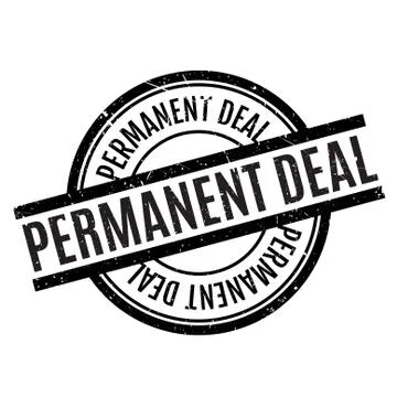 Permanent Deal rubber stamp Stock Illustration