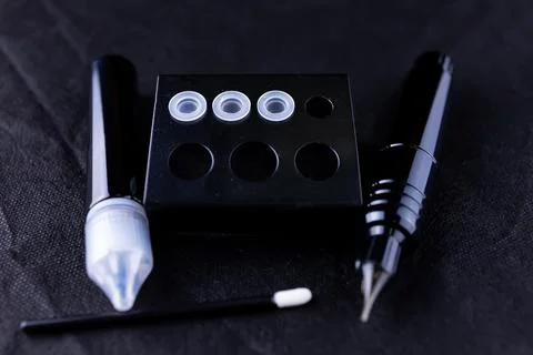 Permanent eyebrow makeup Stock-Fotos