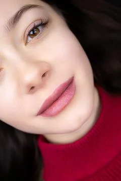 Permanent lip makeup Stock Photos