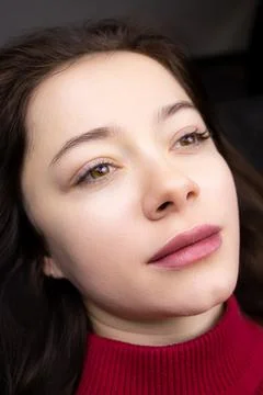 Permanent lip makeup Stock Photos