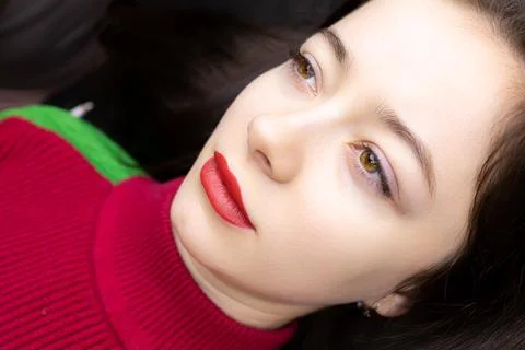 Permanent lip makeup Stock Photos