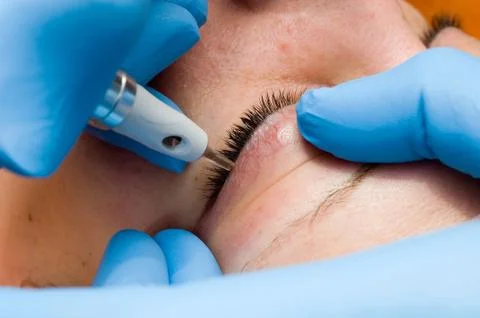 Permanent make-up Stock Photos