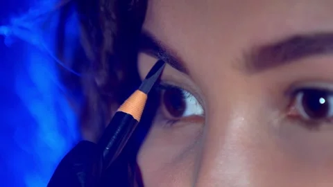 Permanent makeup Stock Footage 287678628