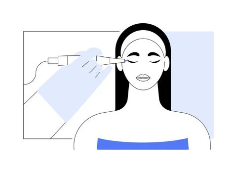 Permanent makeup isolated cartoon vector illustrations. Stock Illustration