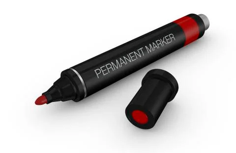 Permanent marker Stock Illustration