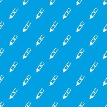 Permanent marker pattern seamless blue 库存插图