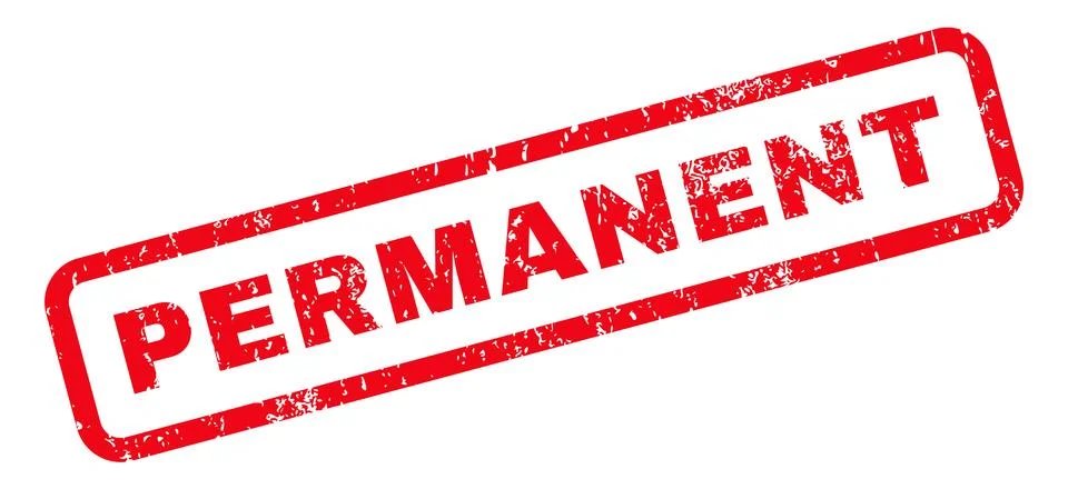 Permanent Rubber Stamp Stock Illustration