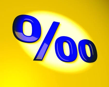 Permil symbol Stock-Illustration