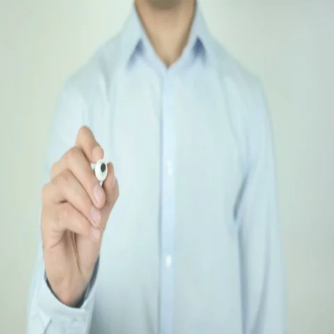 Permission granted, Writing On Transparent Screen Stock Footage