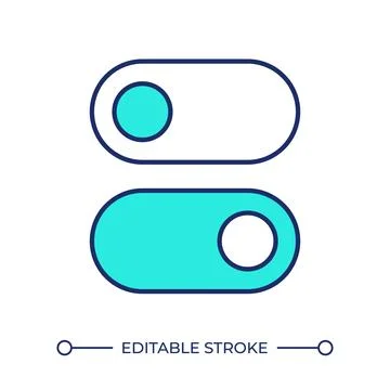 Permissions setting line color icon Stock Illustration