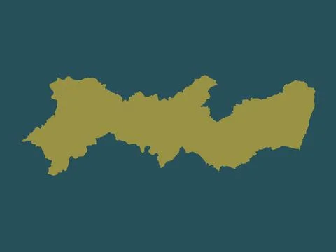 Pernambuco, Brazil. Solid color shape 库存插图